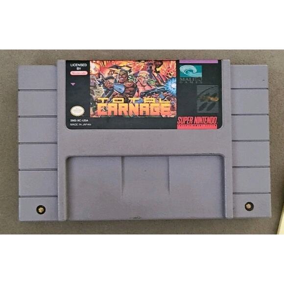 Total Carnage (Super Nintendo Entertainment System, 1993), Cartridge Only - Picture 1 of 1